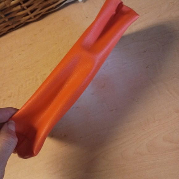 Lancome Orange and Pink Floral Bag - Picture 3 of 4